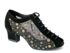 1643 Black Nubuck & #115 Mesh & Thick Cuban Heel