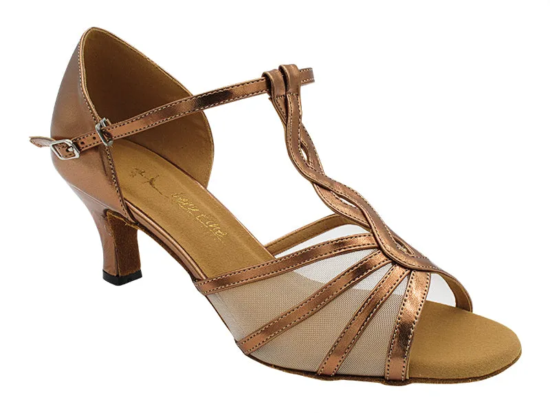 1692 Dark Tan Copper Leather_Flesh Mesh