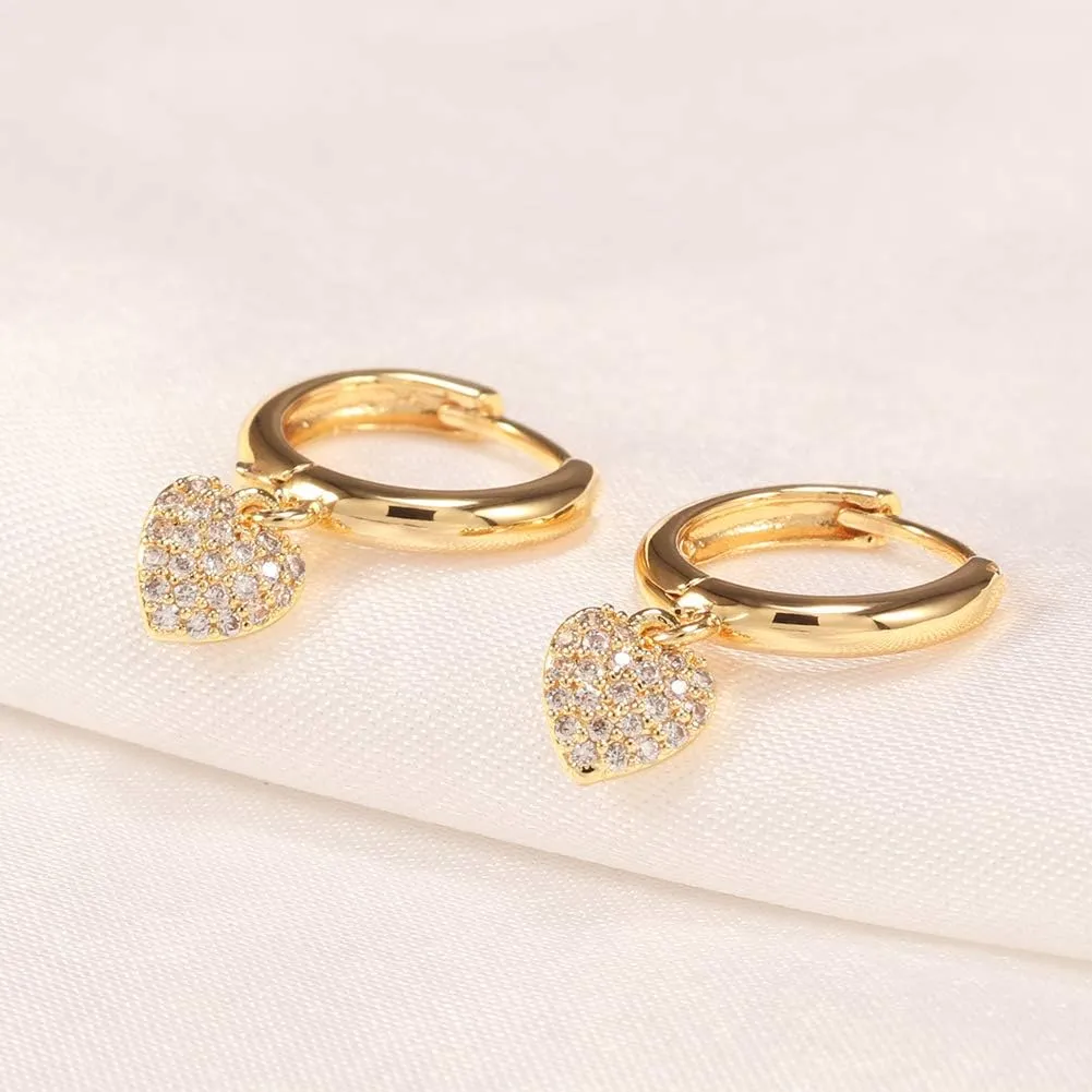 18K Gold Plated Huggie Small Hoop Earrings