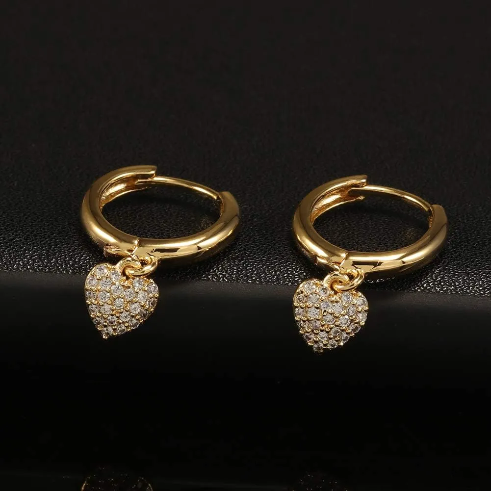 18K Gold Plated Huggie Small Hoop Earrings