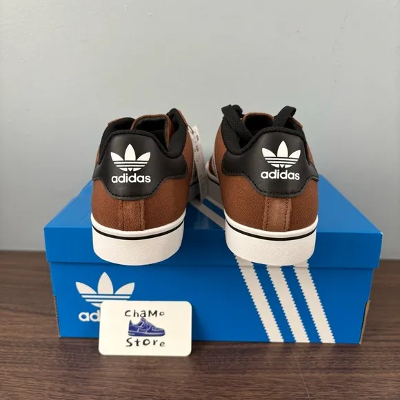 Adidas Campus Vulc Preloved Brown White Black Shoes IH5388 Men's Size