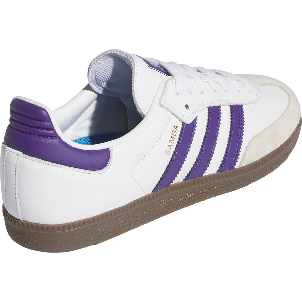 adidas Samba ADV Shoes Cloud White/Collegiate Purple/Gold Metallic