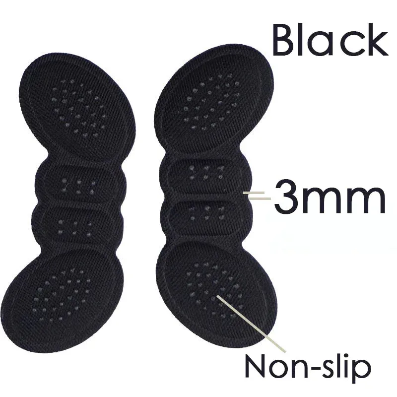 Adjustable Size Heel Pads for Women's Sport Shoes - Anti-Wear Insoles Patch with Back Sticker