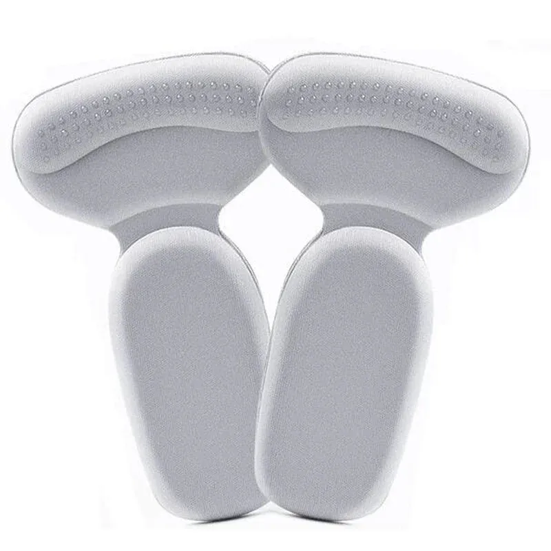 Adjustable Size Heel Pads for Women's Sport Shoes - Anti-Wear Insoles Patch with Back Sticker