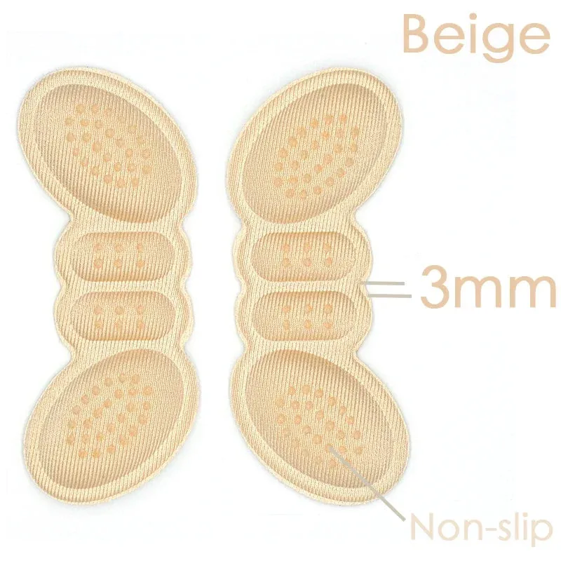 Adjustable Size Heel Pads for Women's Sport Shoes - Anti-Wear Insoles Patch with Back Sticker