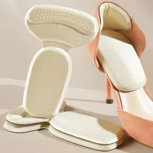 Adjustable Size Heel Pads for Women's Sport Shoes - Anti-Wear Insoles Patch with Back Sticker