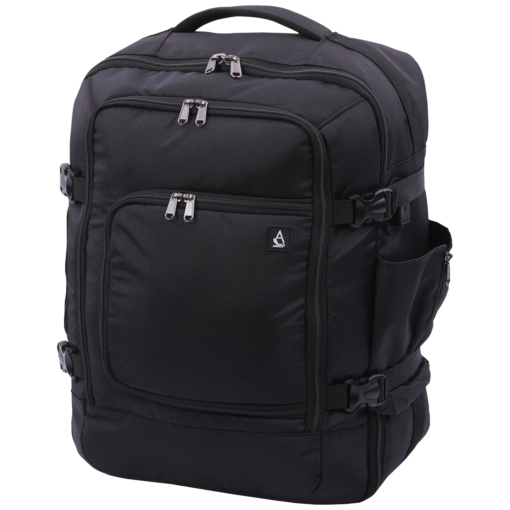 Aerolite 40x30x20 Wizz Air Maximum Size Backpack Eco-Friendly Cabin Luggage Approved Travel Carry On Holdall Lightweight Shoulder Bag Flight Rucksack with YKK Zippers 5 Year Warranty