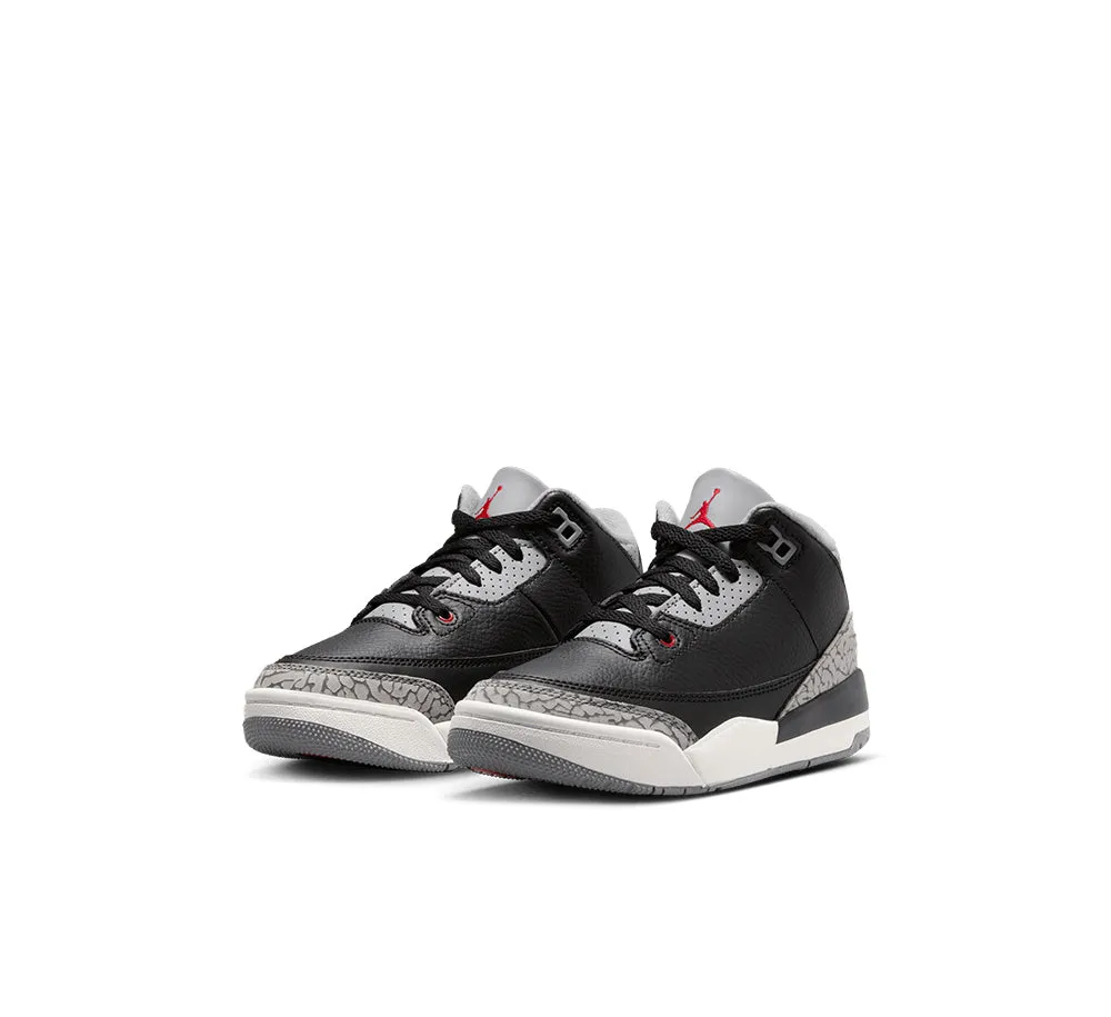 Air Jordan 3 Retro (PS) "Black Cement"