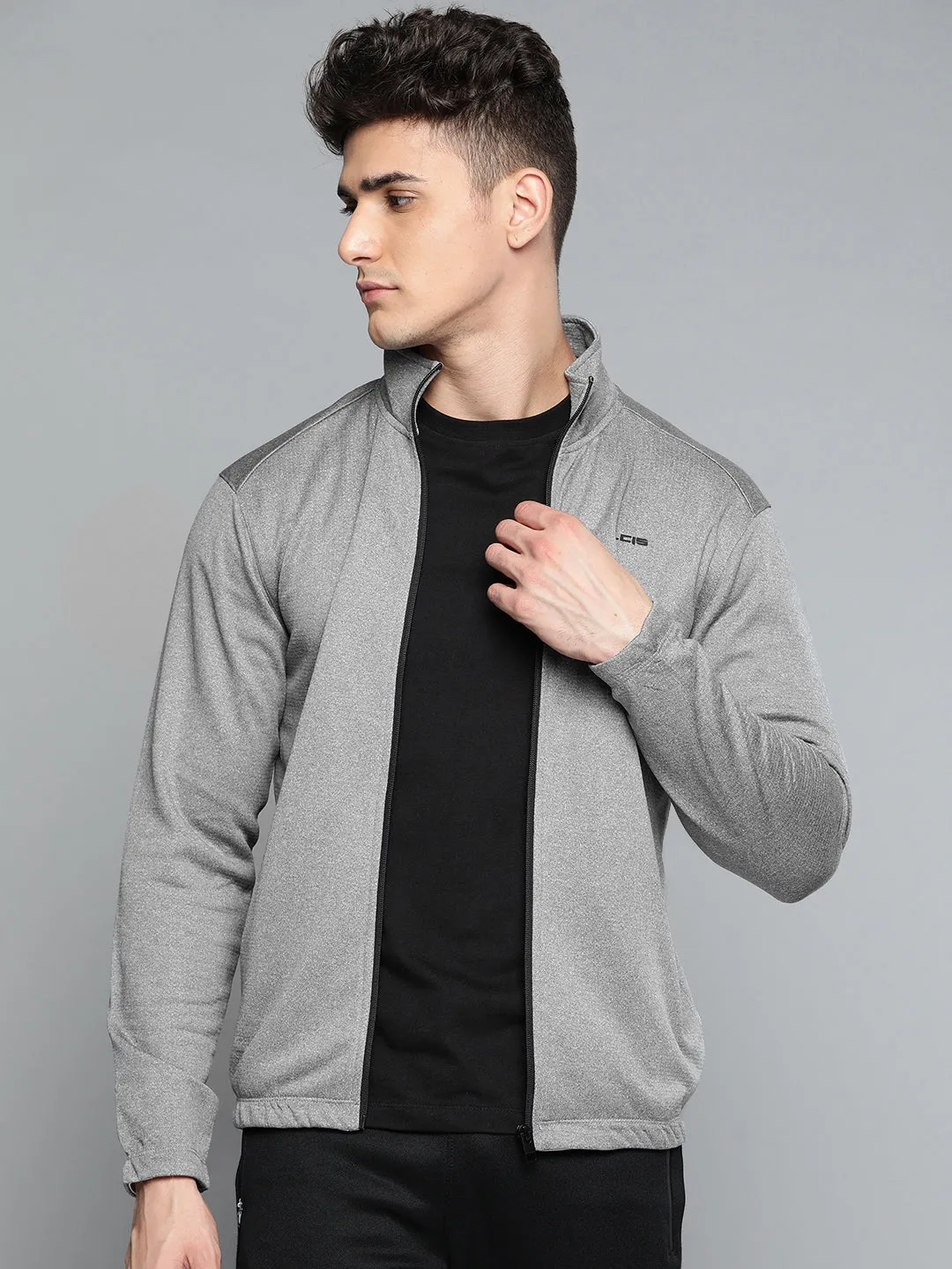 ALCIS Men Solid Grey Jacket