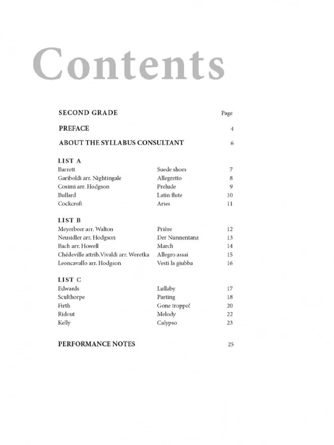 AMEB Flute Grade 2 Series 3