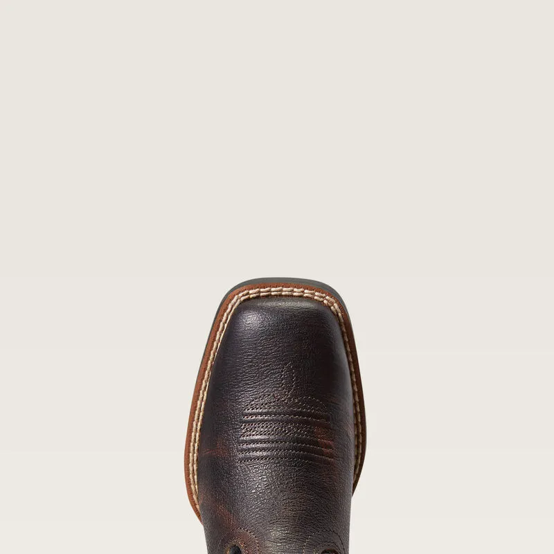 Ariat® Kid's "Amos" Western Boots - Hand Stained Brown