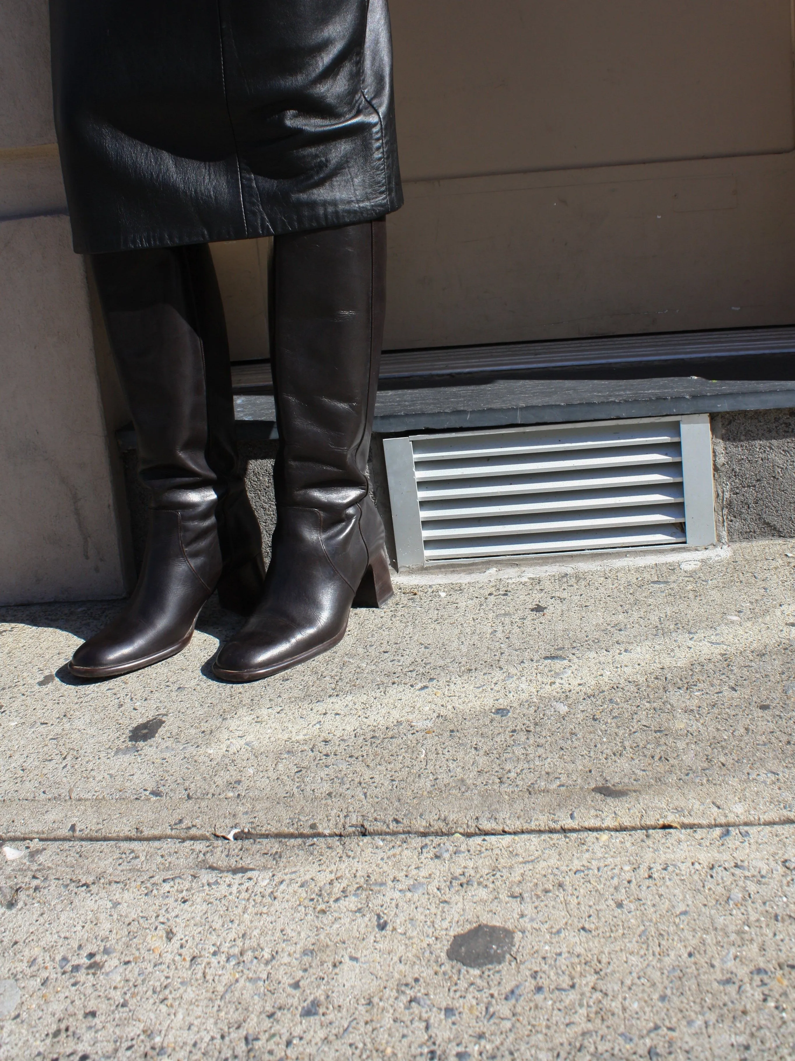 Bally Espresso Leather Boots (36.5)