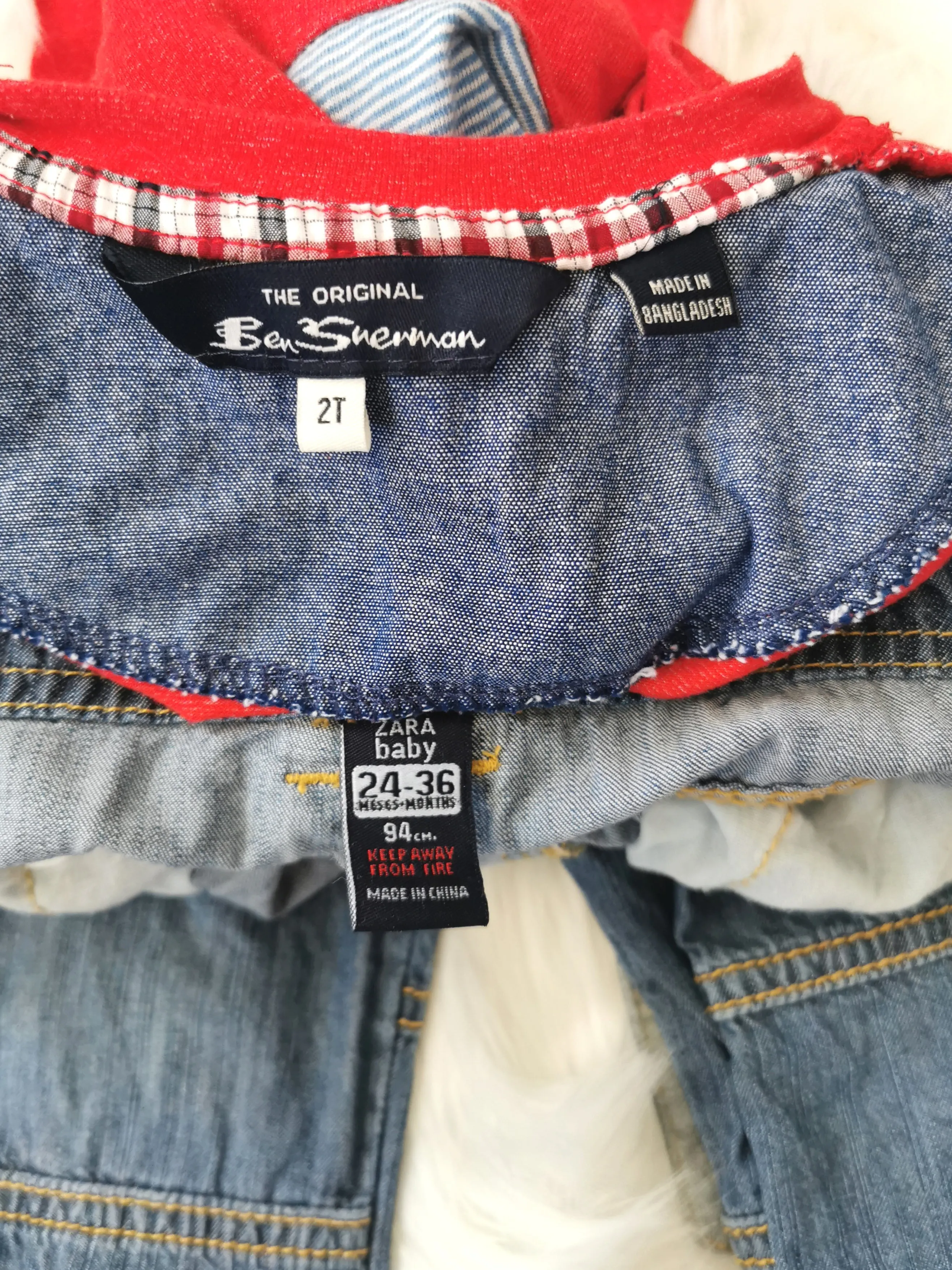 BOY SIZE 2/3 YEARS - BEN SHERMAN, ZARA BABY & CHILDREN'S PLACE, 3 Piece Mix N Match Outfit EUC B14