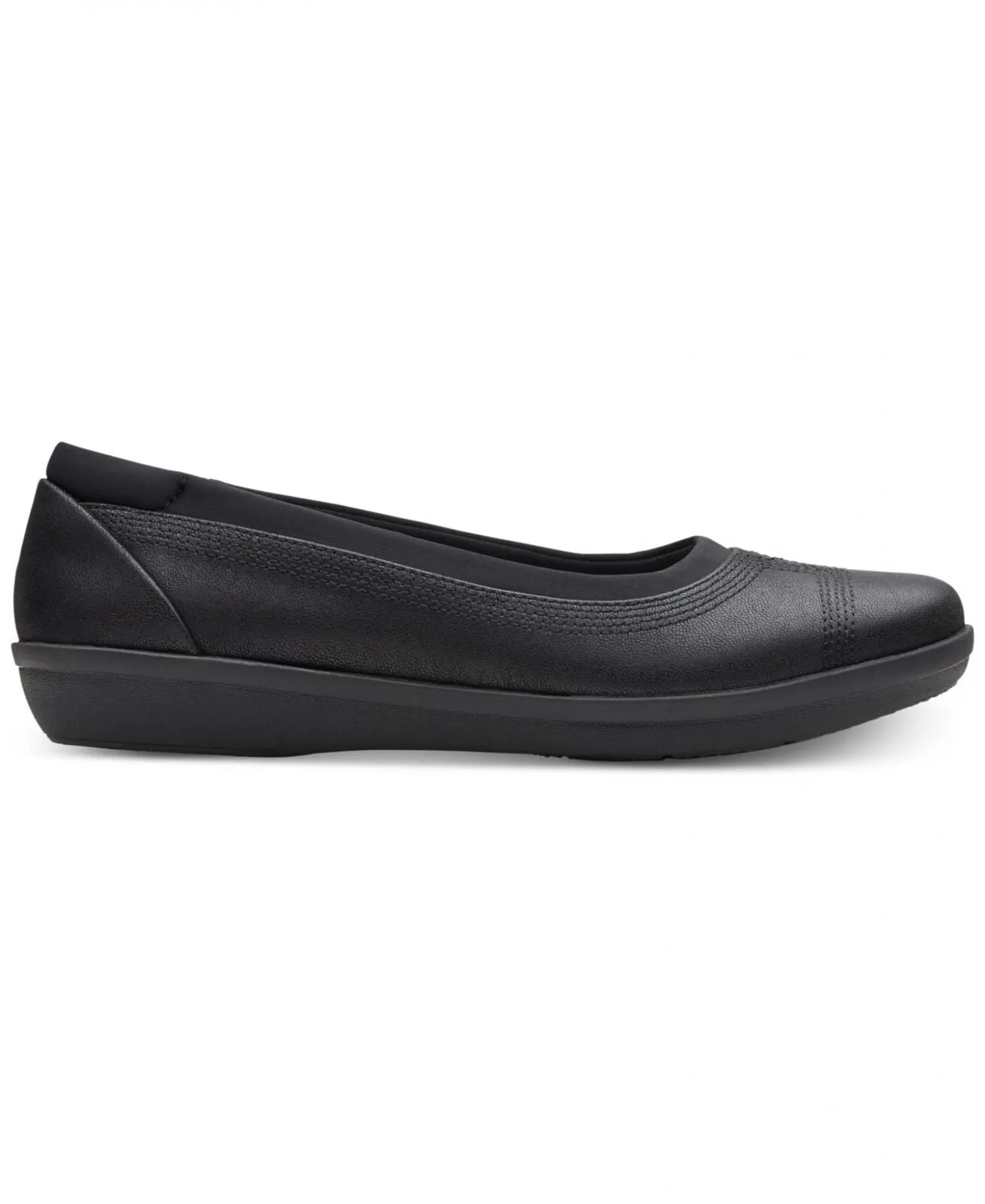 Clarks Of England Womens Ayla Low Flats Shoes 26137787 Black 6M