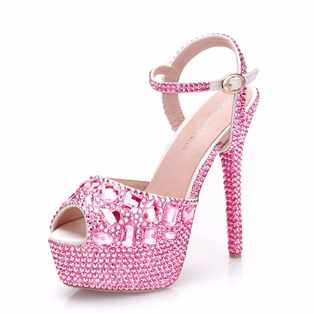 Crystal Queen Diamond Super High Heels