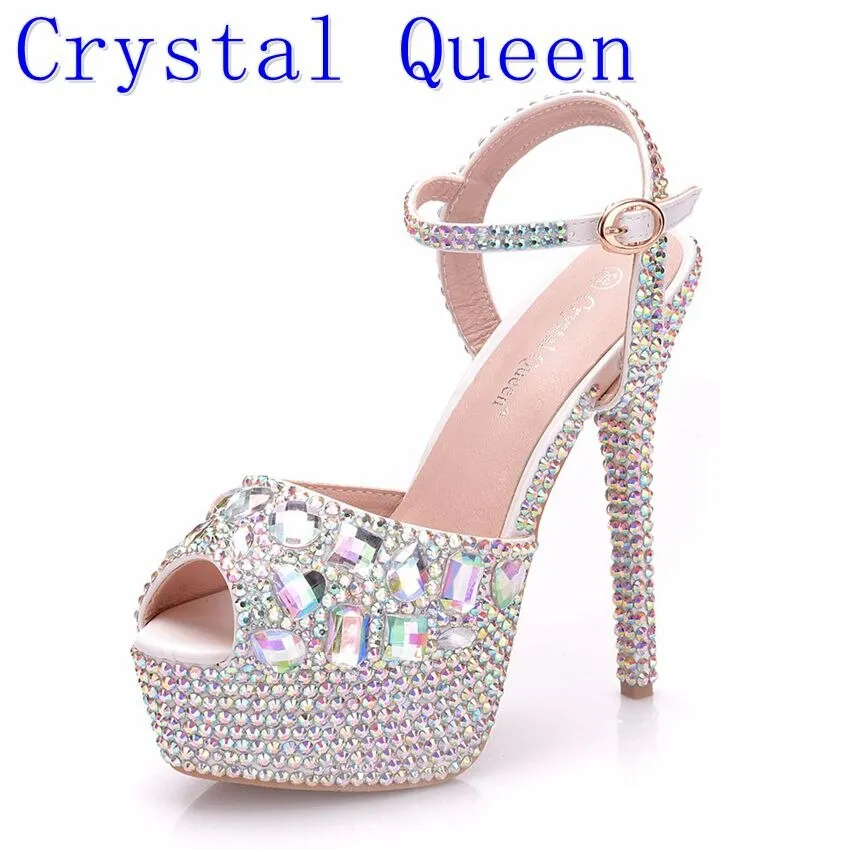 Crystal Queen Diamond Super High Heels