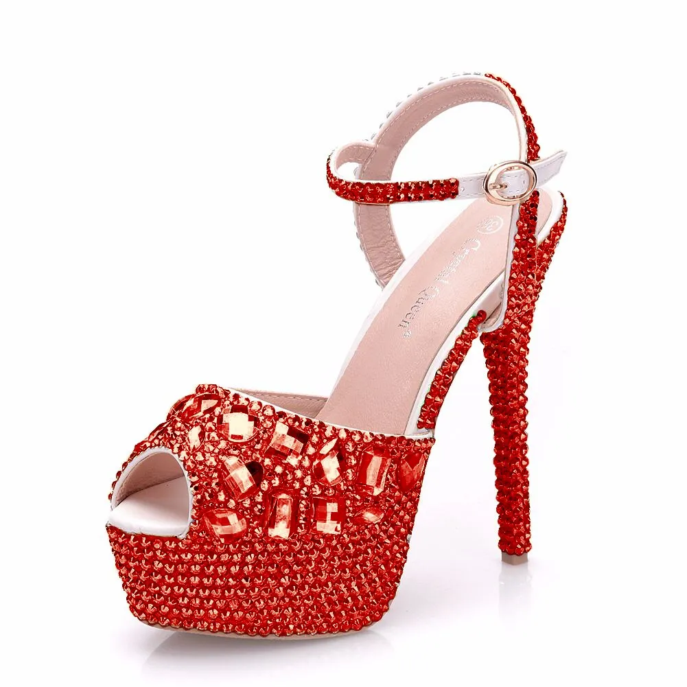 Crystal Queen Diamond Super High Heels