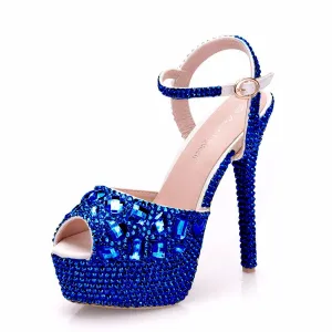 Crystal Queen Diamond Super High Heels