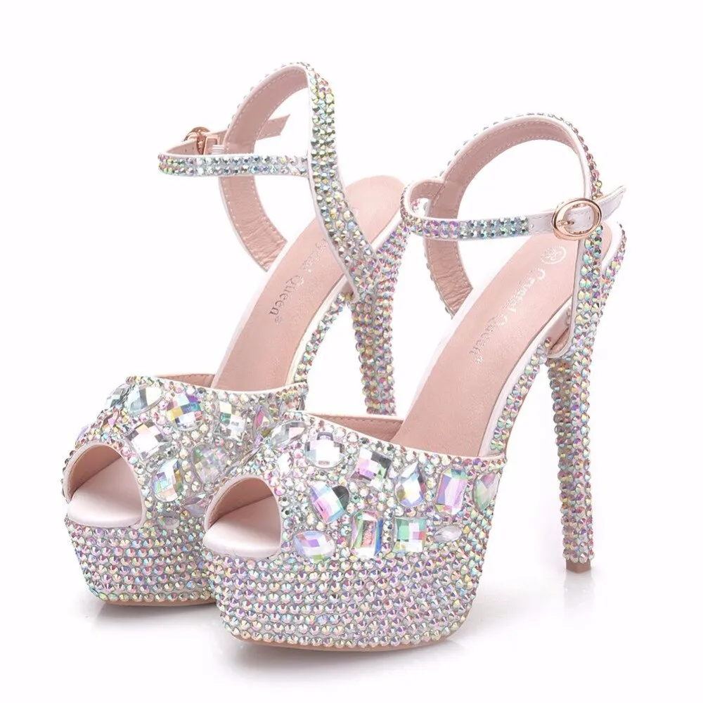 Crystal Queen Diamond Super High Heels