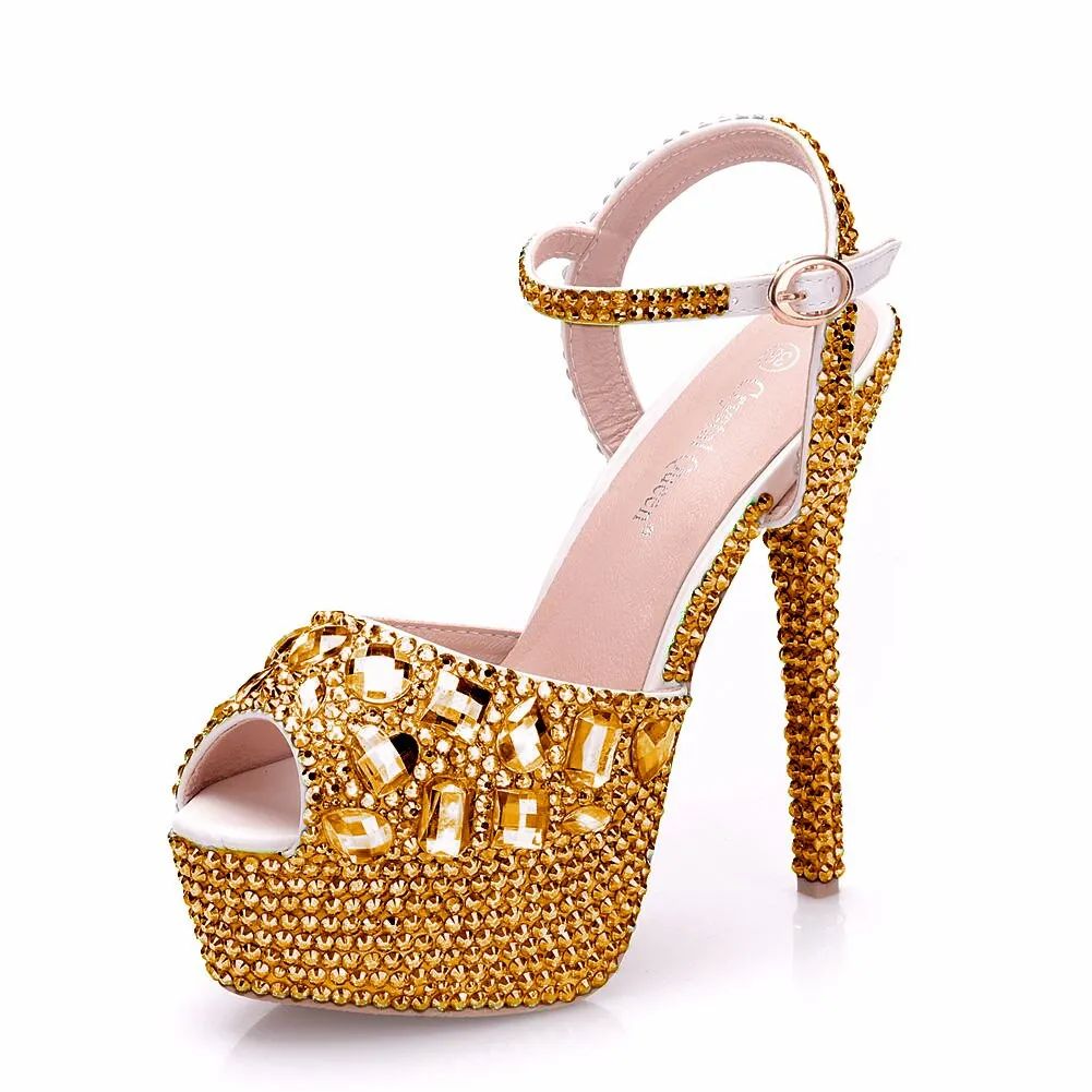 Crystal Queen Diamond Super High Heels