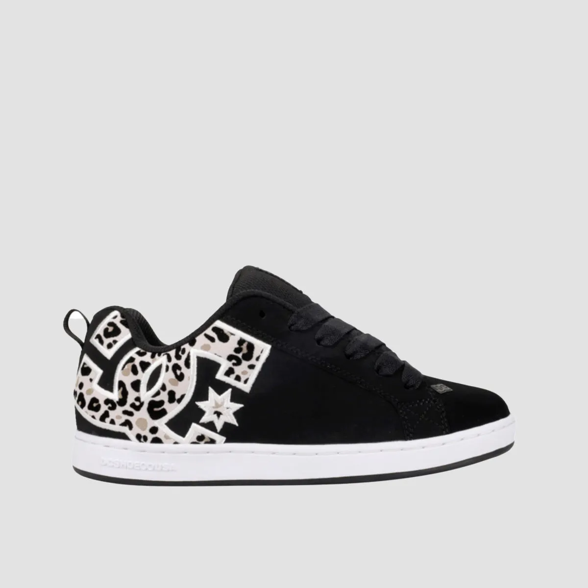 DC Court Graffik Shoes - Black/White Print - Womens