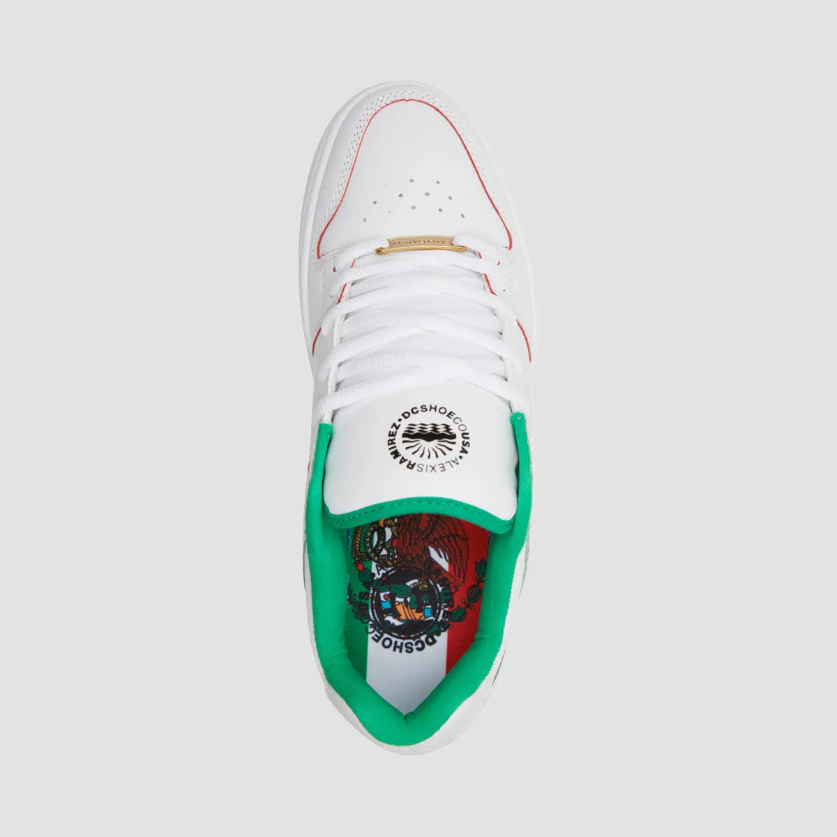 DC Manteca Alexis Shoes - White/Red