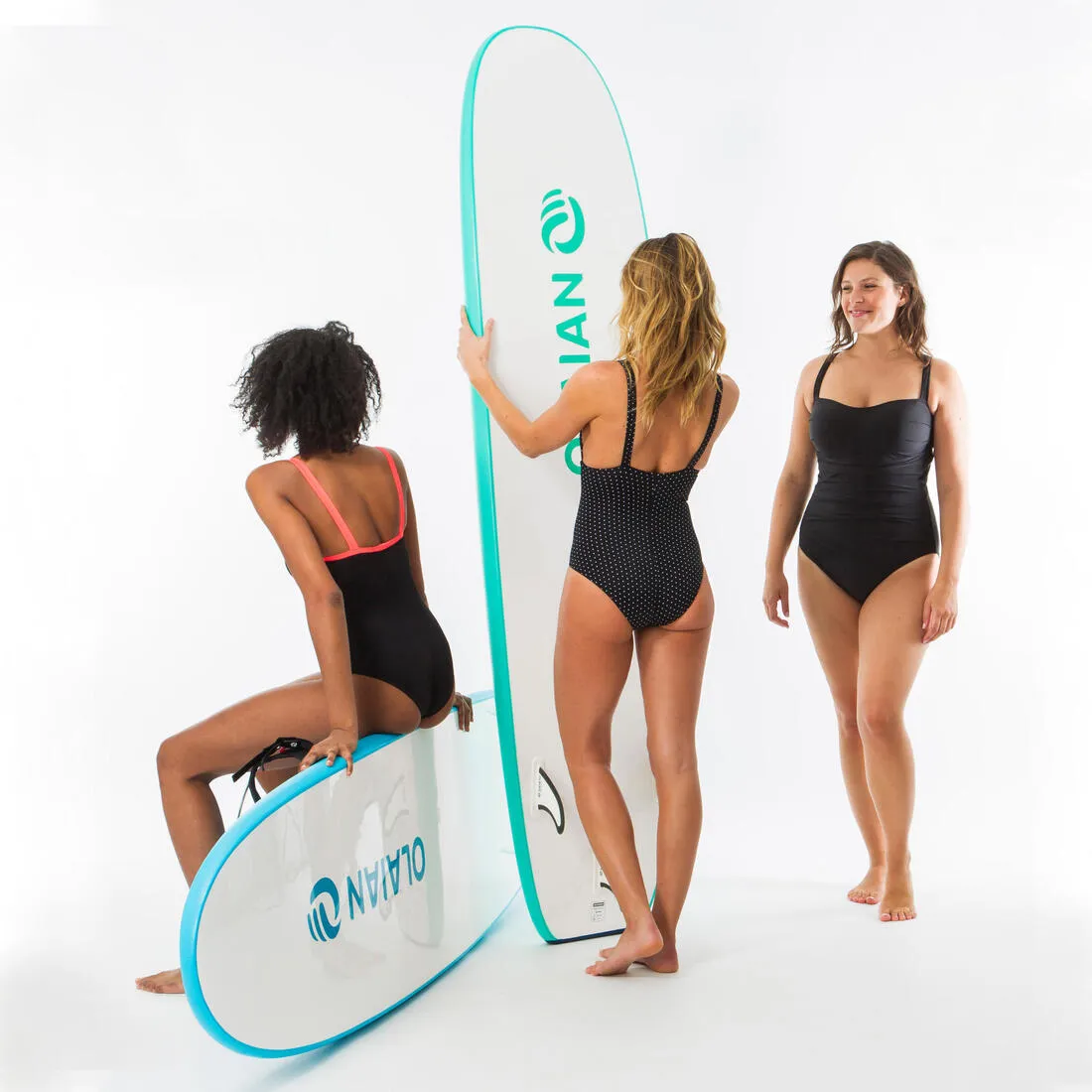 Dora Women's One-Piece Body-Sculpting Swimsuit with Flat Stomach Effect - Black