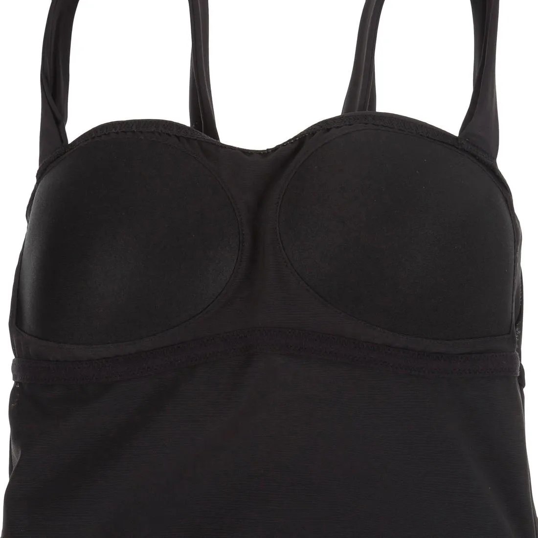 Dora Women's One-Piece Body-Sculpting Swimsuit with Flat Stomach Effect - Black