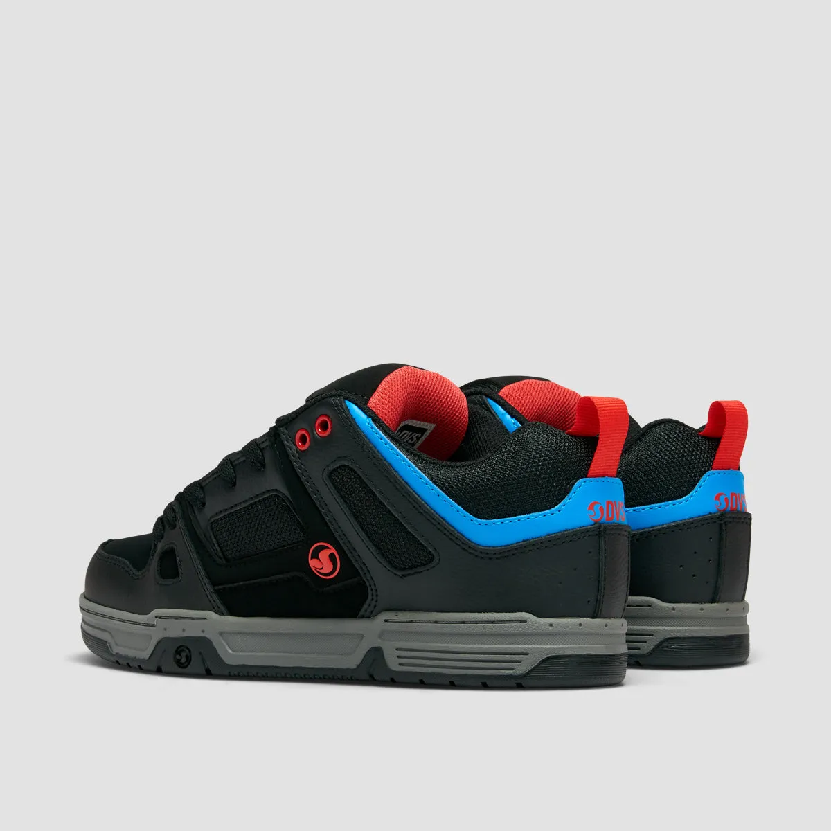 DVS Gambol Shoes - Black/Fiery Red/Blue Nubuck