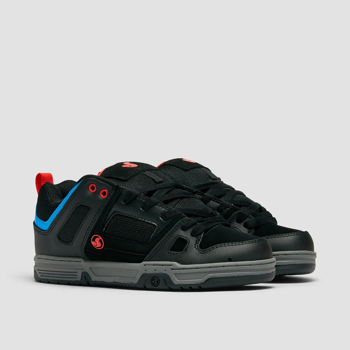 DVS Gambol Shoes - Black/Fiery Red/Blue Nubuck