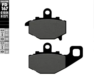GALFER FD167G1054 Semi-Metallic Brake Pads