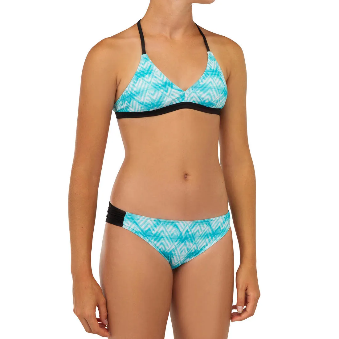 GIRL'S SURF SWIMSUIT TRIANGLE TOP BETTY 500