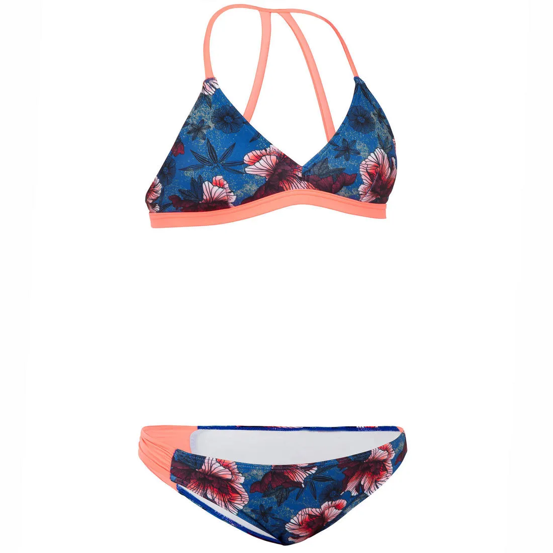 GIRL'S SURF SWIMSUIT TRIANGLE TOP BETTY 500