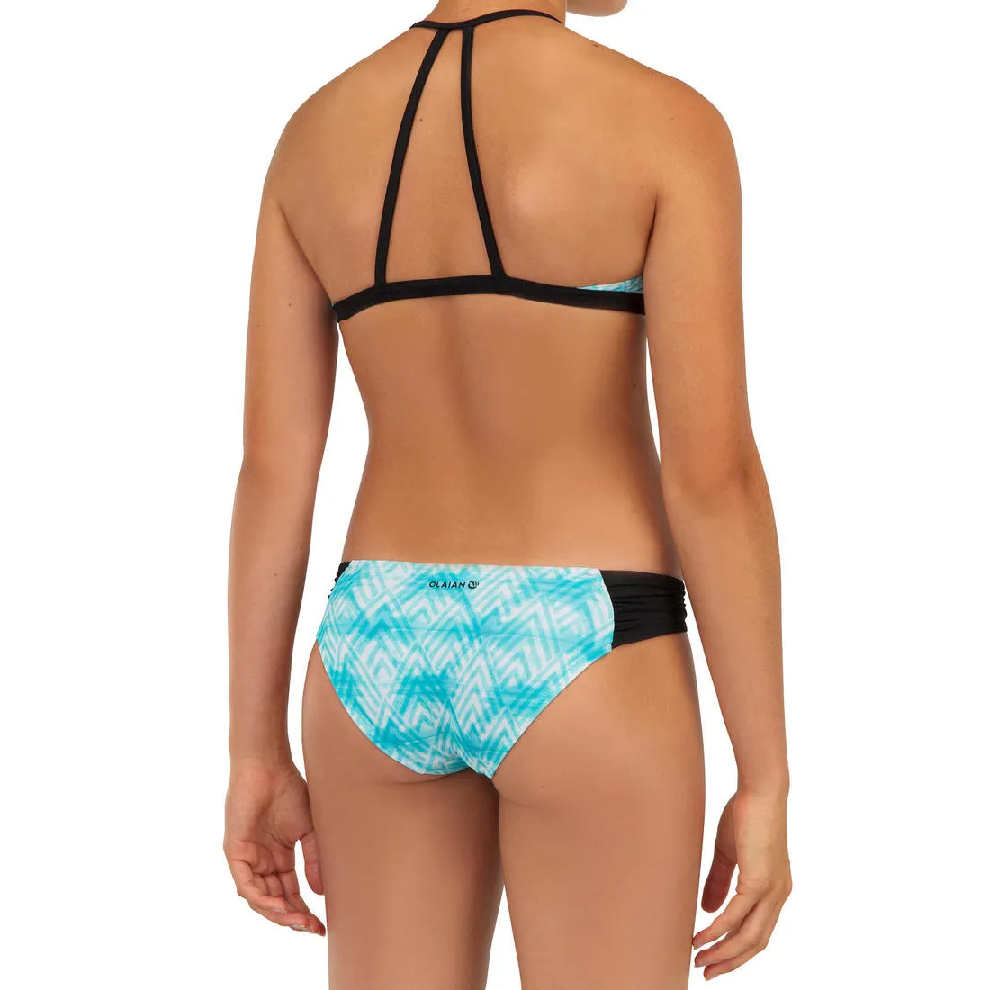 GIRL'S SURF SWIMSUIT TRIANGLE TOP BETTY 500
