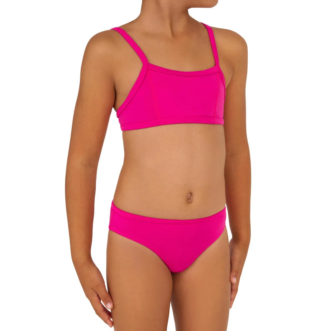 Girls' Two-Piece Crop Top Swimsuit - Bali