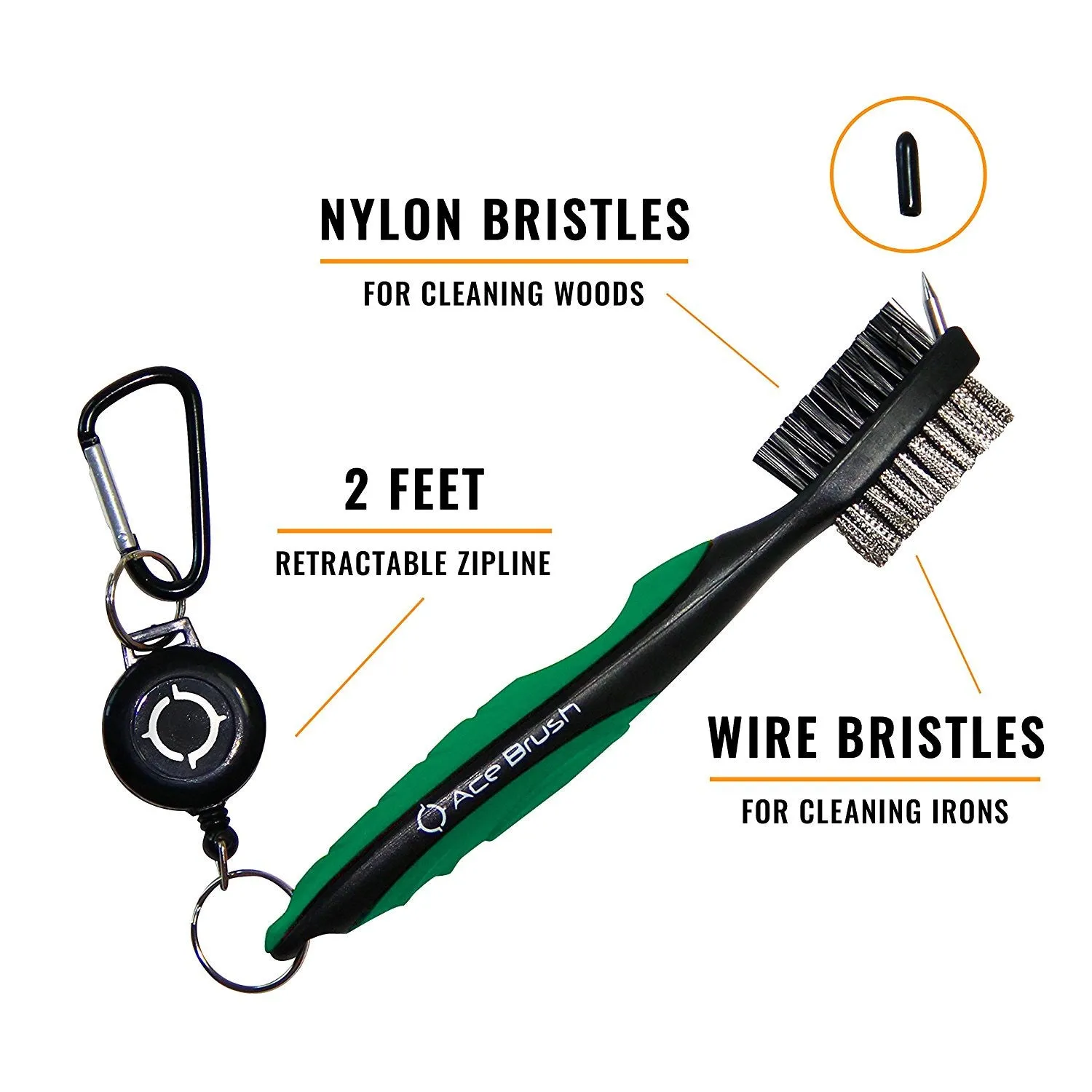 Golf Club Brush Green