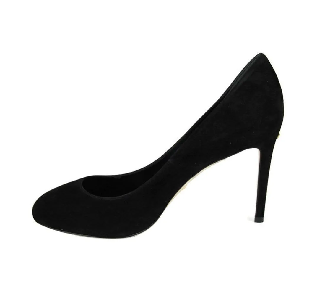 Gucci Heels Black Suede Interlocking - Gucci Shoes Women