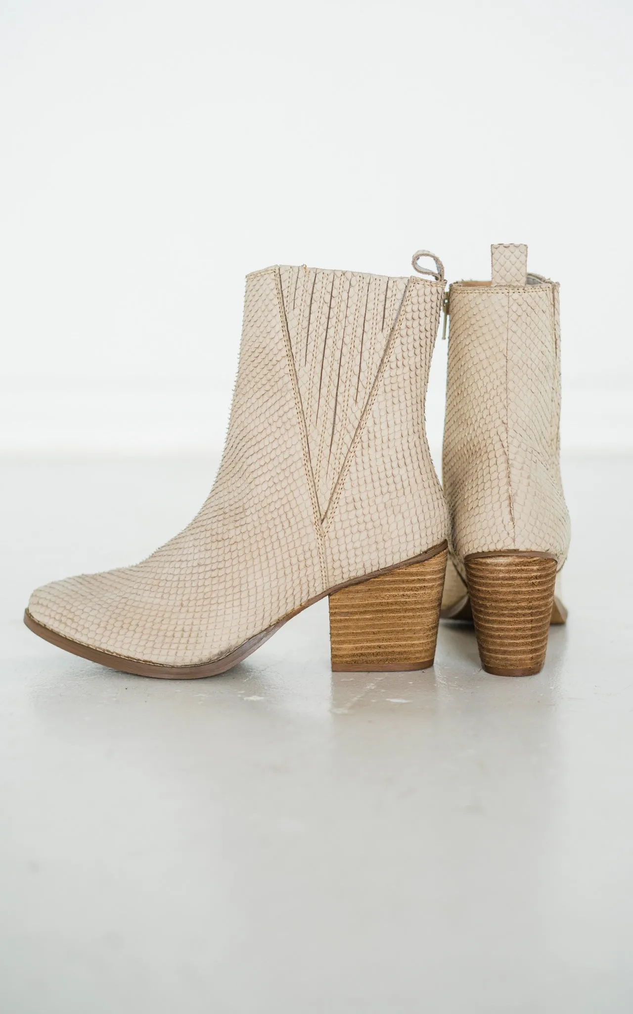 Hazel Blues® |  Taris Ankle Boot in Cream