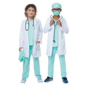 Health Care Hero Kid's Surgeon Scrubs Costume