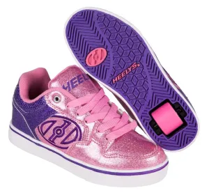 Heelys Motion Plus Shoes - Purple/Pink Glitter