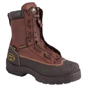 Honeywell Lace-In Quick Release Zipper Closure Leather Work Boots, Size 8.5, 5 in H, Brown, 65392-TN085