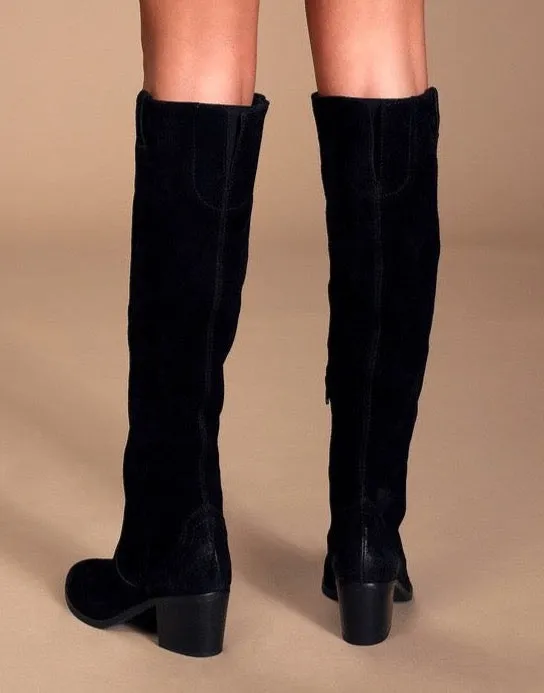 Izzy Suede Upper High Bootie