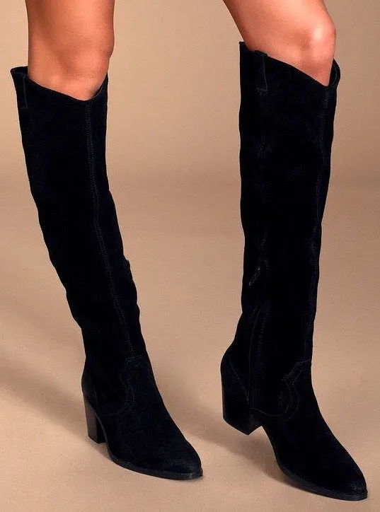 Izzy Suede Upper High Bootie
