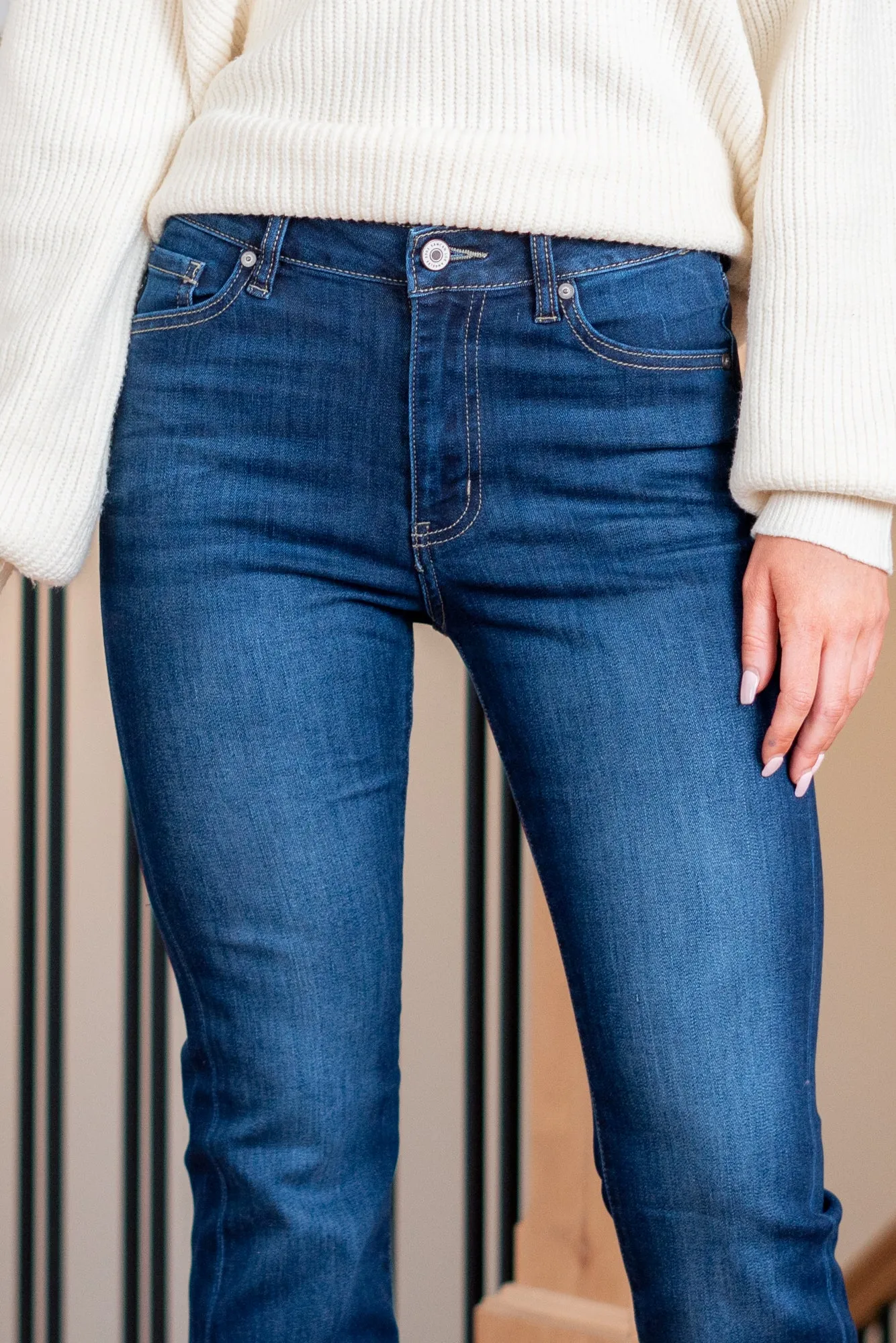 Jayce High Rise Split Hem Boot Cut