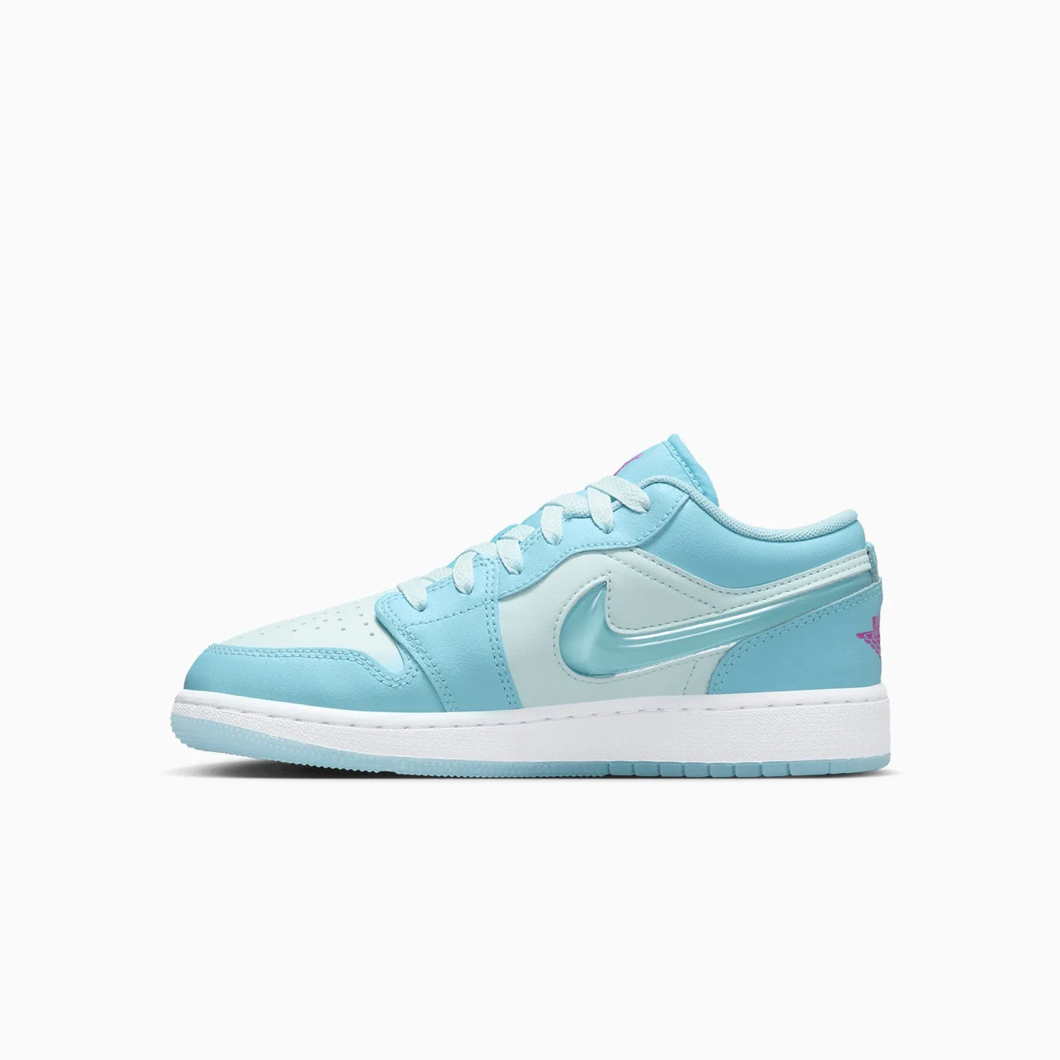 Kid's Air Jordan 1 Low SE "Aquarius Blue" Grade School