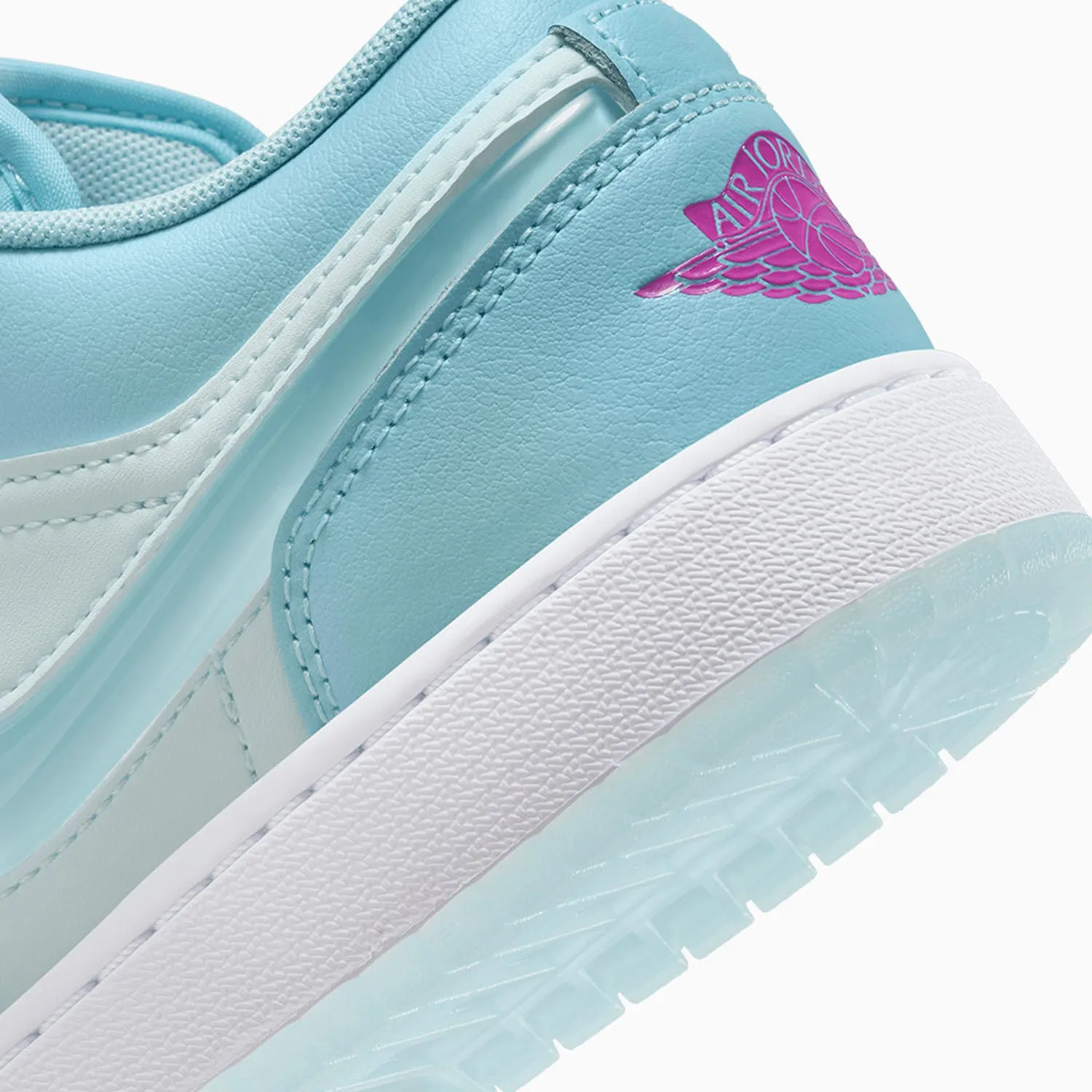 Kid's Air Jordan 1 Low SE "Aquarius Blue" Grade School