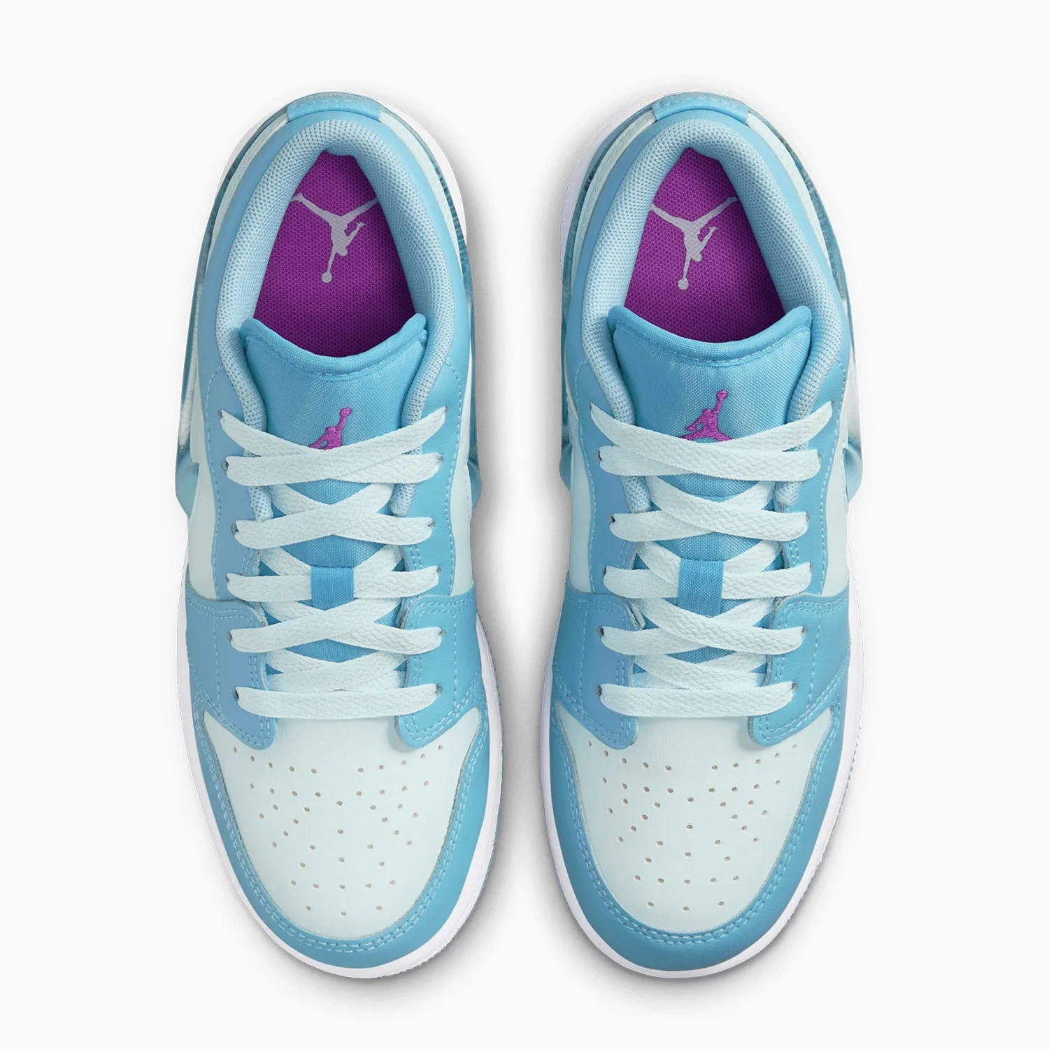 Kid's Air Jordan 1 Low SE "Aquarius Blue" Grade School