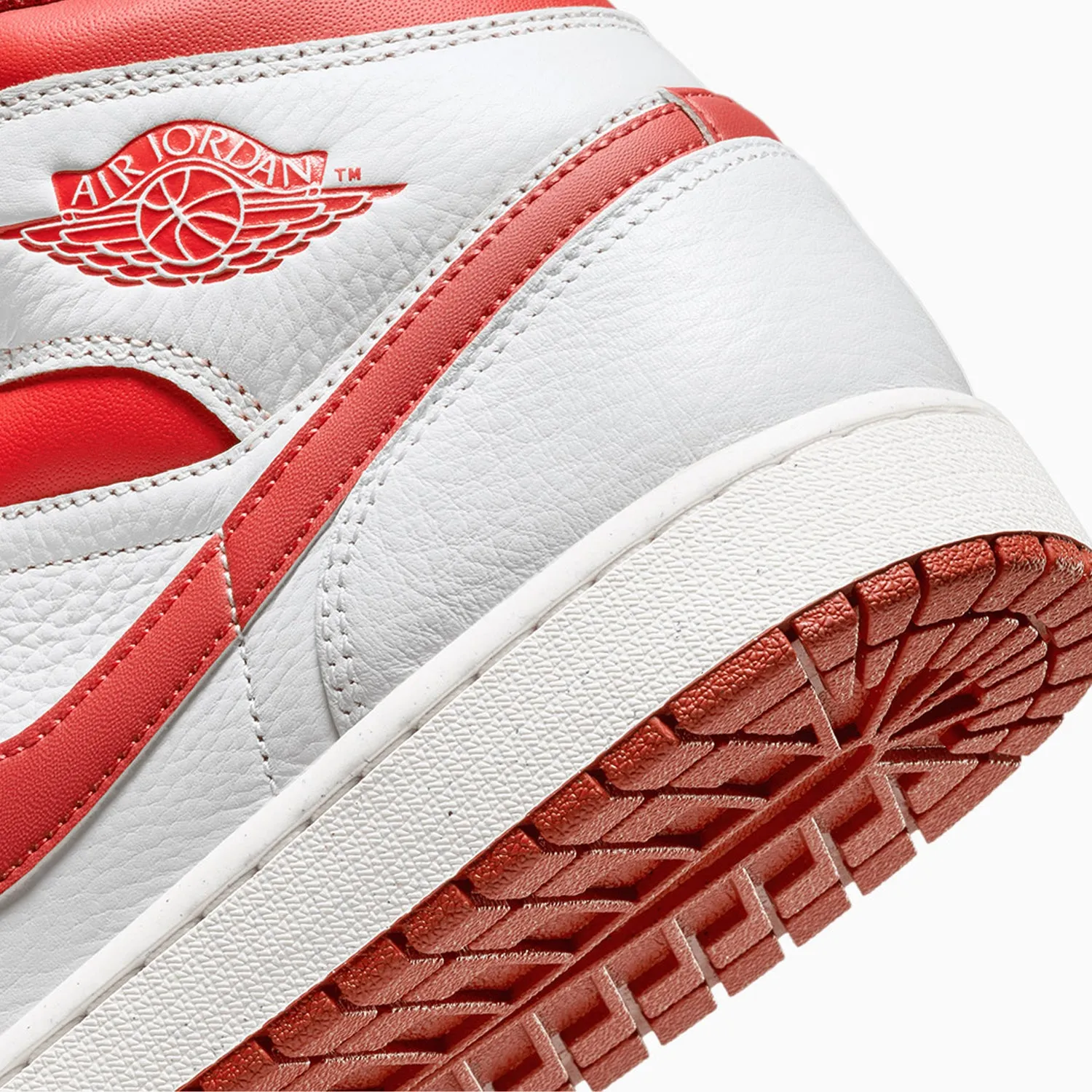 Kid's Air Jordan 1 Mid SE "White Dune Red" Pre School
