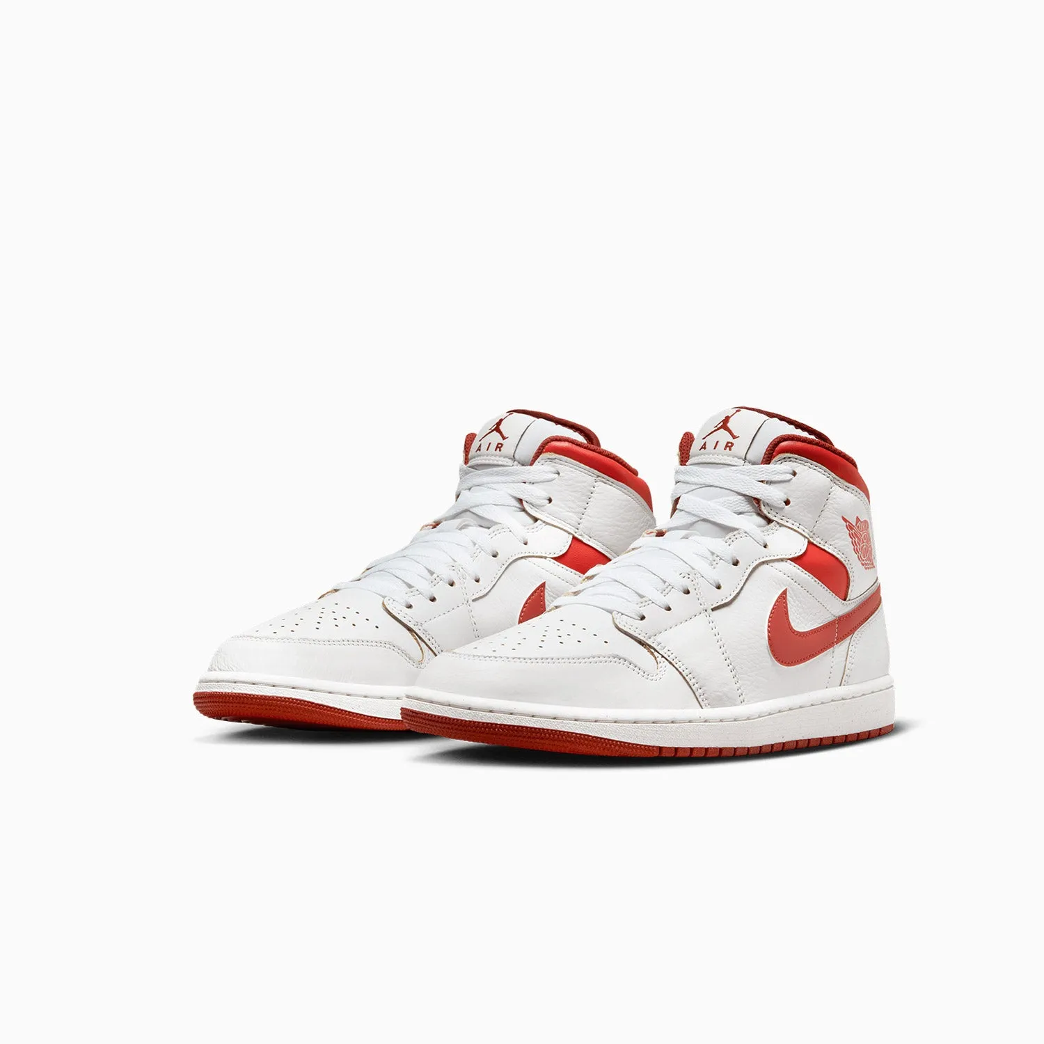 Kid's Air Jordan 1 Mid SE "White Dune Red" Pre School