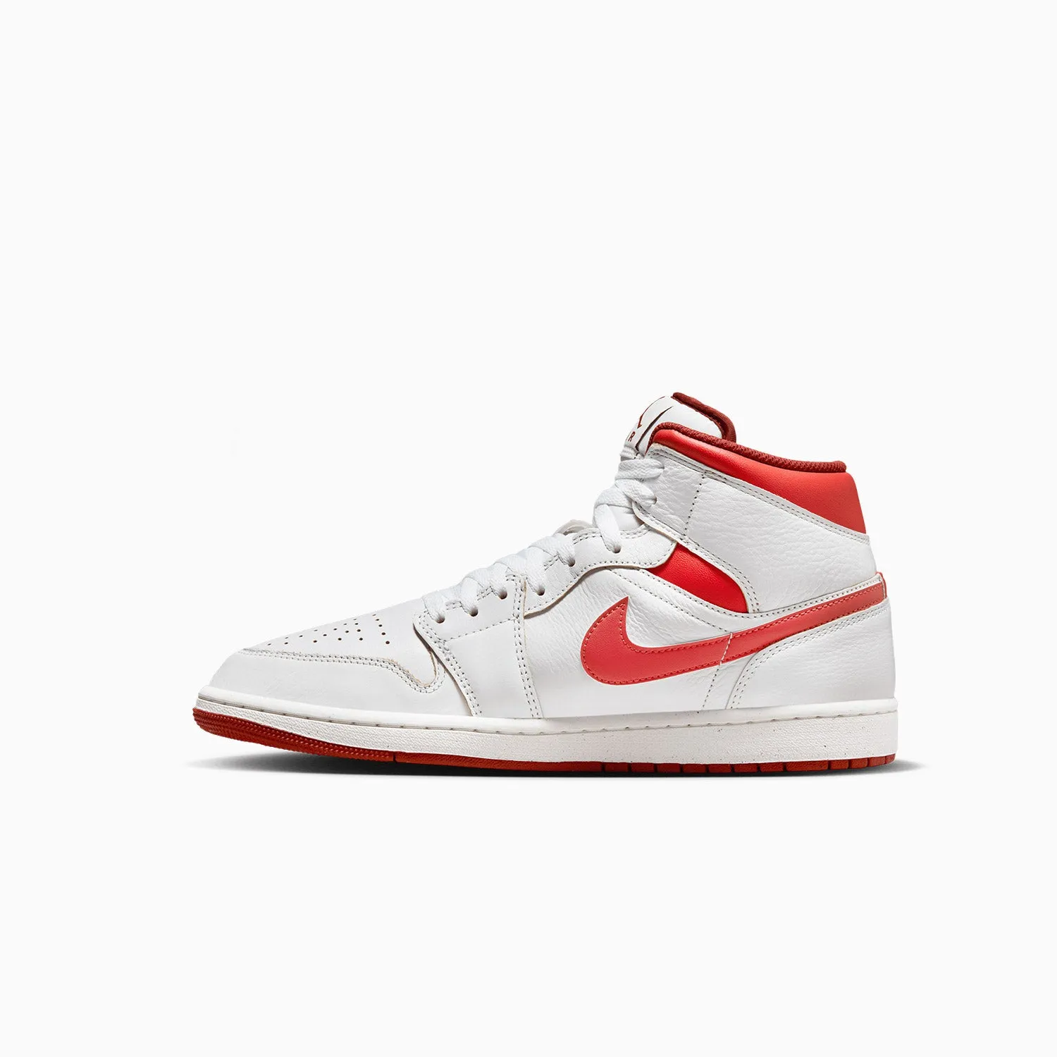 Kid's Air Jordan 1 Mid SE "White Dune Red" Pre School